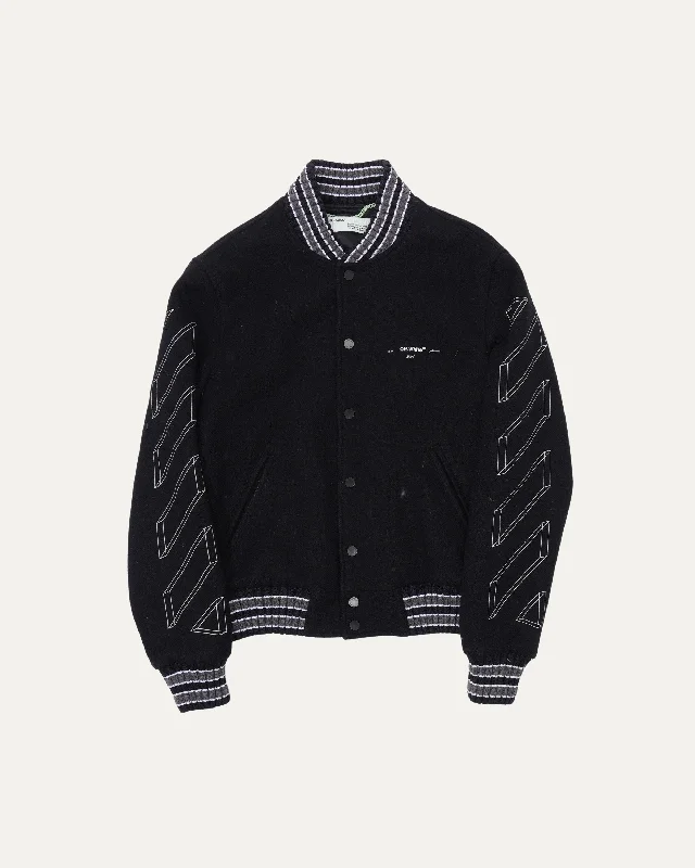 Varsity Jacket Embroidered Jacket Appliqued Jacket Beaded Jacket
