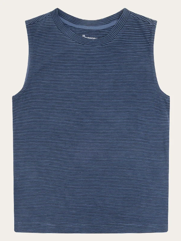 Slub tanktop - GOTS/Vegan - Navy bright tank top