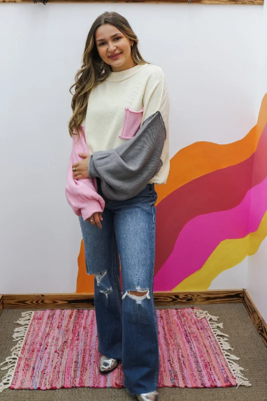 Sweater For Another Time -2 Colors Real Fur Shearling Chenille