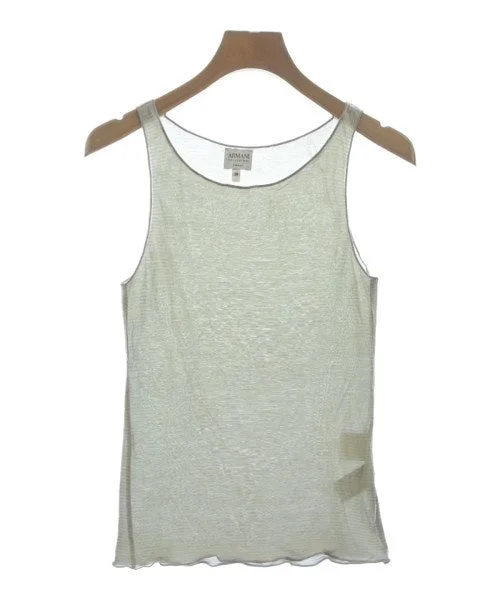 ARMANI COLLEZIONI Tank tops silver tank top