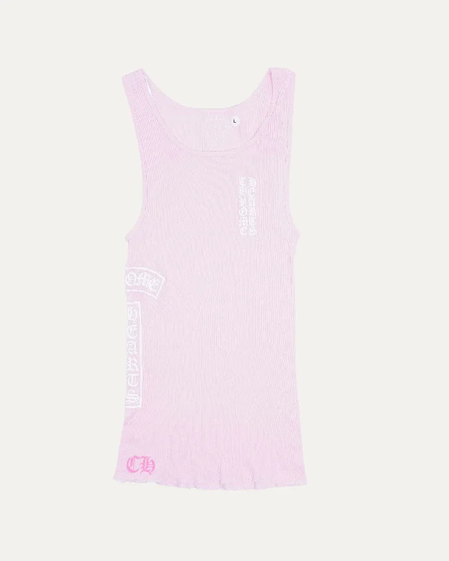 T-Bar Ribbed Tank Top off shoulder tank