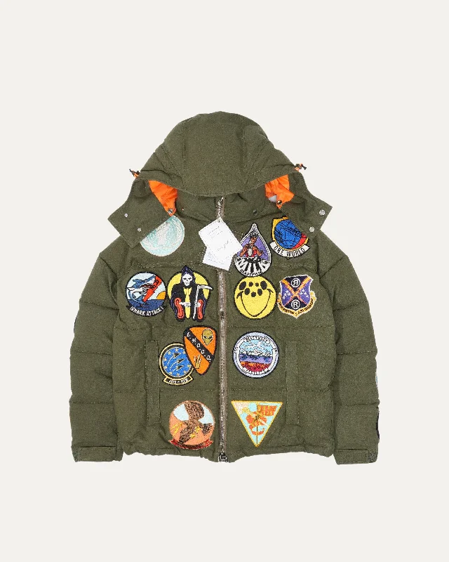 Patch Down Jacket Nylon Fabric Polyester Fabric Spandex Fabric