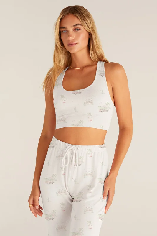 Z-Supply Sia Palm Springs Tank Bra - BONE slim fit tank