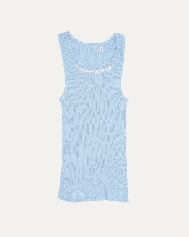 Love You Ribbed Tank Top one shoulder tank