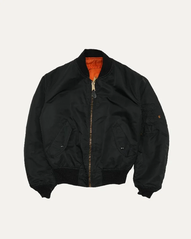 Alpha Industries MA-1 Flight Jacket Zip Front Button Front Snap Front