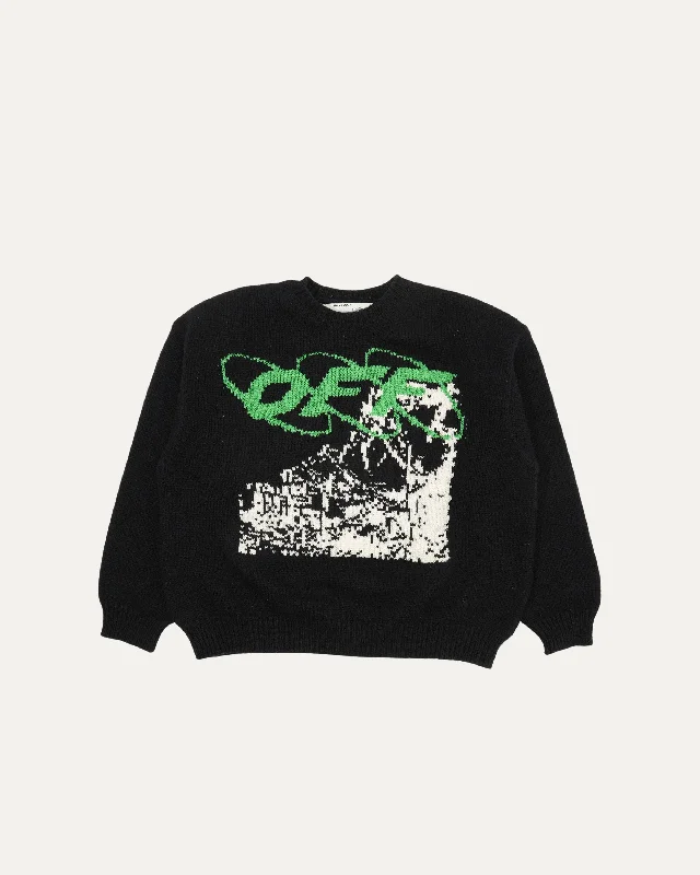 Ruined Factory Knit Sweater Lace Blend Ribbed Blend Corduroy Blend