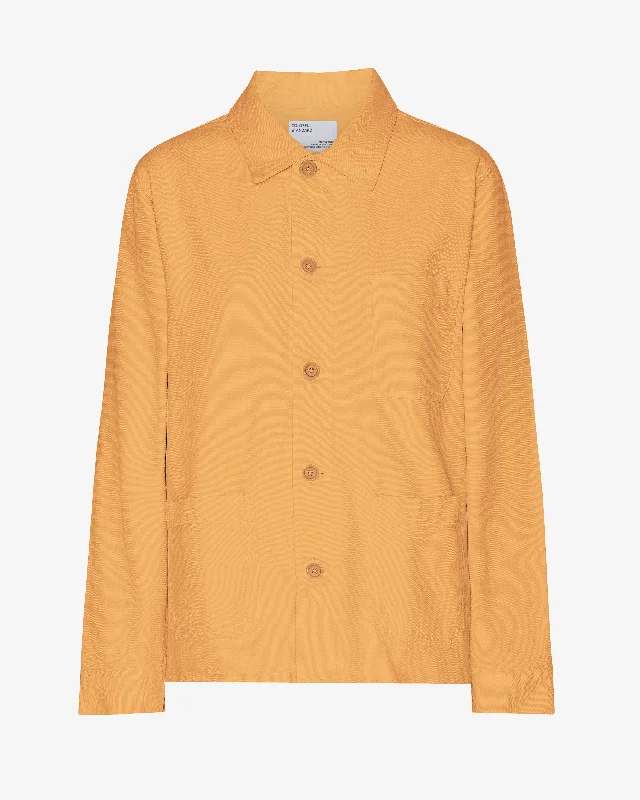 Organic Workwear Jacket - Sandstone Orange Fleece Jacket Down Jacket Parka