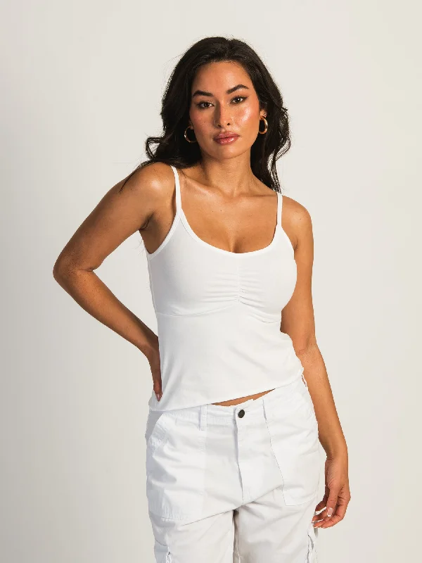 HARLOW ABBY TANK - WHITE chic tank top