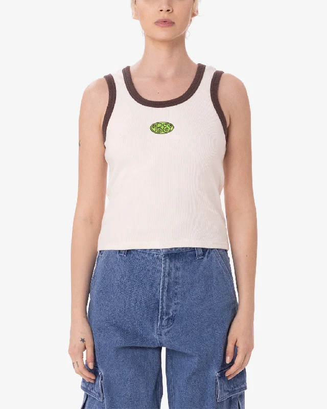 Obey JULIAN TANK - UNBLEACHED crossback tank top