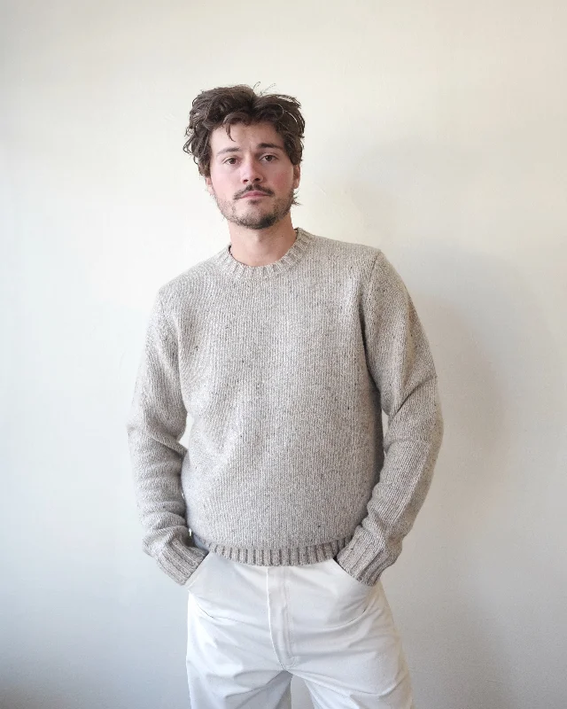 Thick Sweater, Oatmeal Fleck Lightweight Heavyweight Midweight