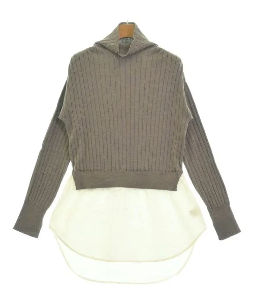 ADAWAS Sweaters Real Fur Shearling Chenille