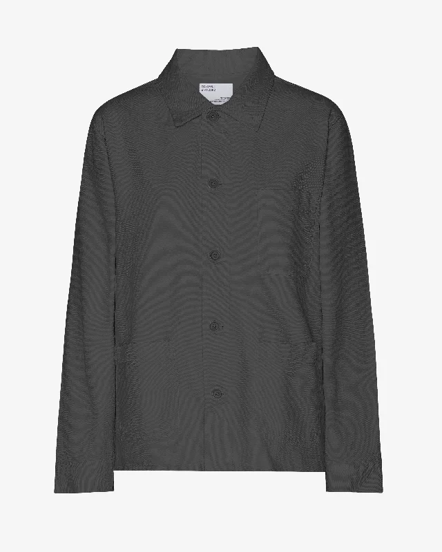 Organic Workwear Jacket - Lava Grey Quilted Jacket Puffer Jacket Insulated Jacket