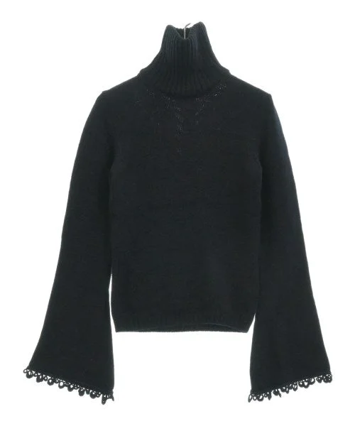 ANDREW GN Sweaters Denim Fabric Leather Fabric Suede Fabric
