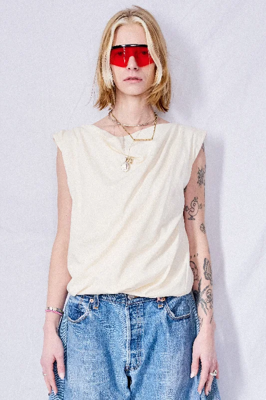 Undyed Turn Tank fitted tank top