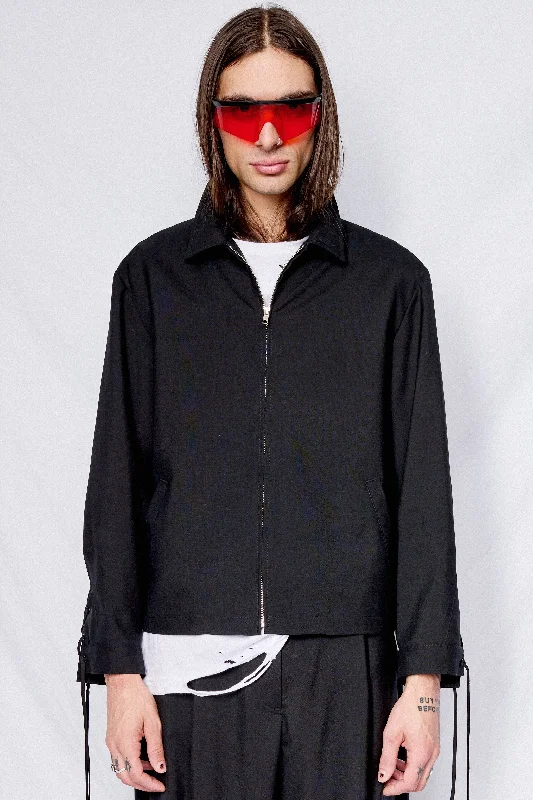 Black Suiting Laced Zip Jacket Striped Jacket Polka Dot Jacket Floral Jacket