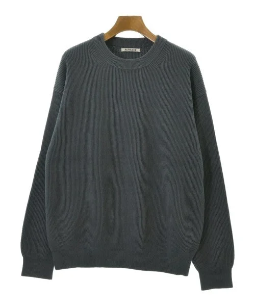 AURALEE Sweaters Mesh Fabric Canvas Fabric Denim Fabric