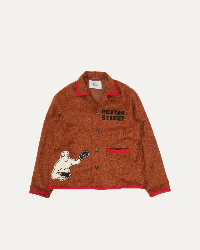 Hester Street Boxing Felt Jacket Anorak Shell Jacket Lightweight Jacket