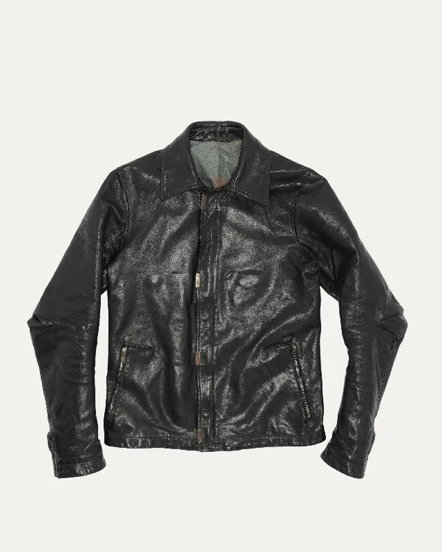 Object Dyed Lined Scarstitched Leather LM/2498 Jacket Faux Fur Jacket Real Fur Jacket Shearling Jacket