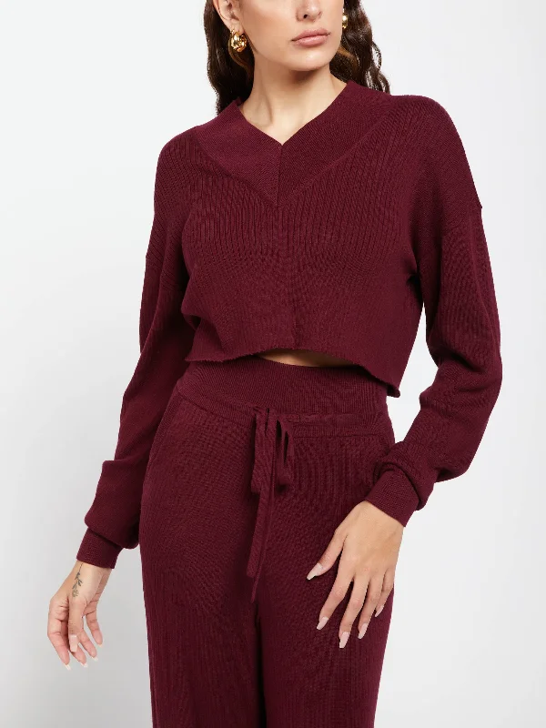 Maria Rib Sweater Mesh Sweater Canvas Denim