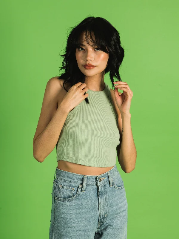 HARLOW SLIM NECK TANK TOP  - CLEARANCE glitter tank top