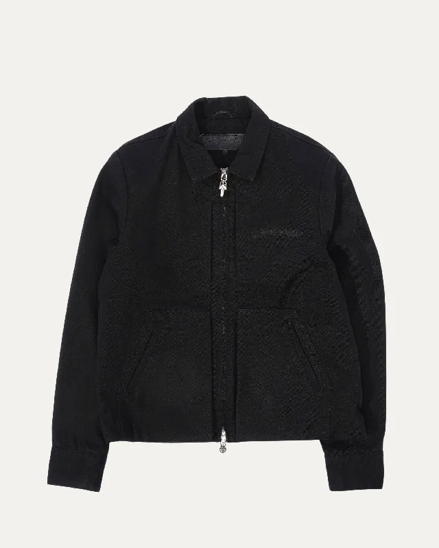 Street Meat Zip Up Canvas Jacket Wool Jacket Cashmere Jacket Tweed Jacket