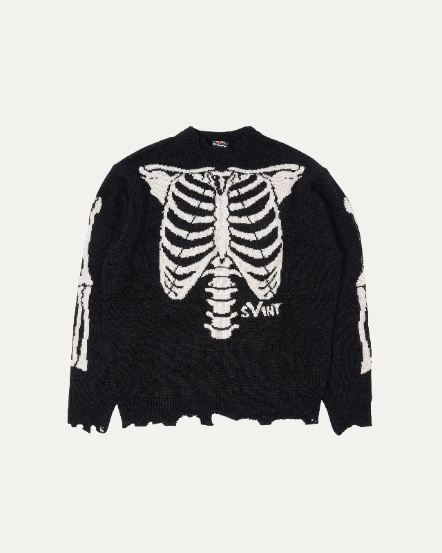 Vlone Skeleton Knit Sweater Handmade Hand-knitted Hand-woven