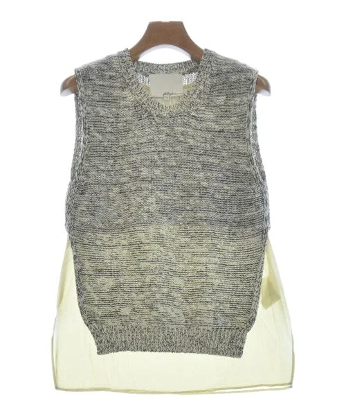3.1 Phillip Lim Sweaters Denim Fabric Leather Fabric Suede Fabric