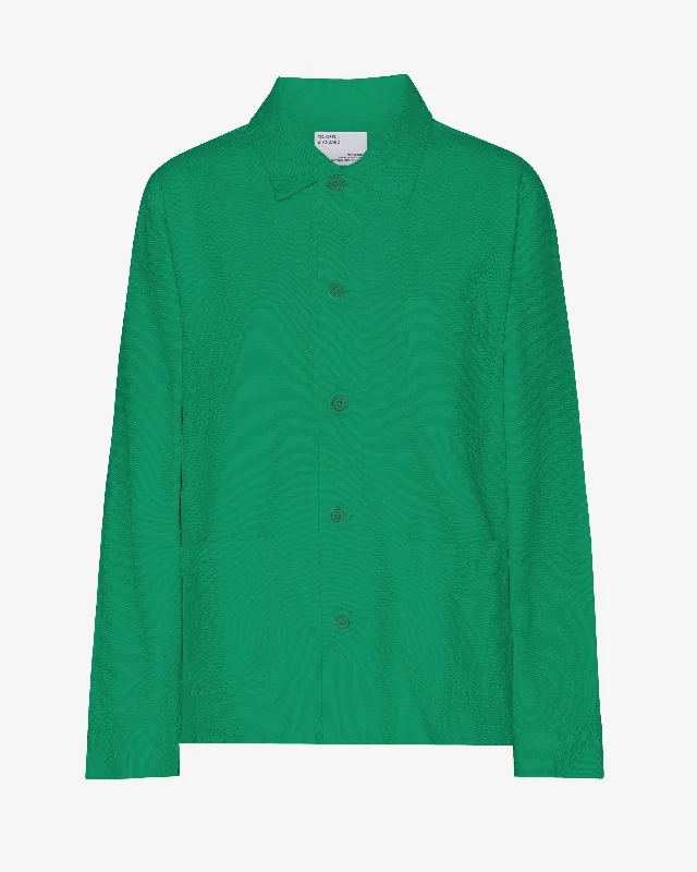 Organic Workwear Jacket - Kelly Green Mesh Jacket Canvas Jacket Denim Jacket