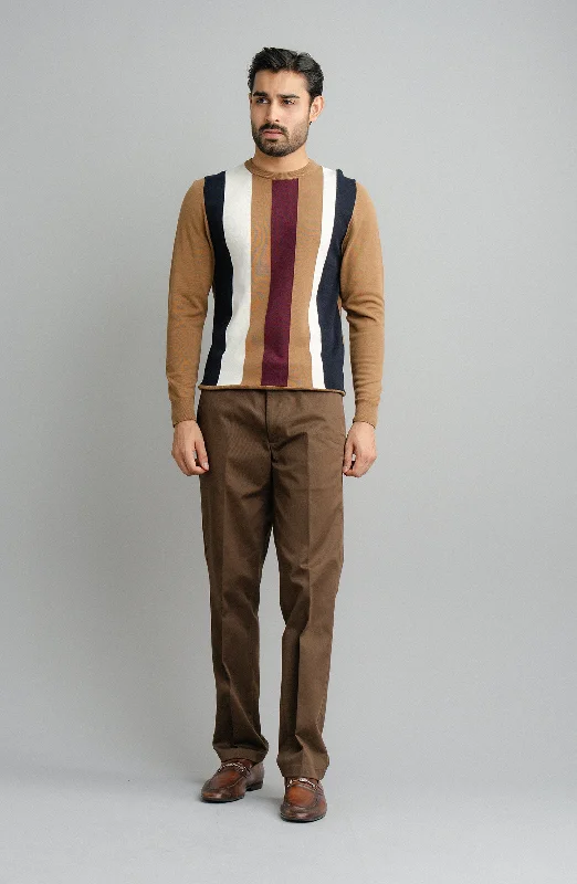 Cotton Sweater Front Pockets Side Pockets Patch Pockets