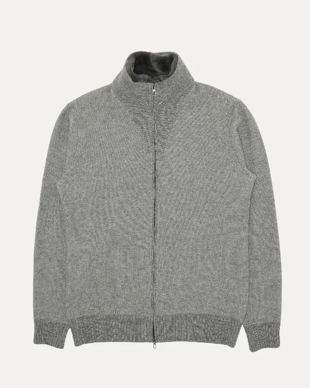 Shearling Zip Up Sweater Stylish Fashionable Trendy
