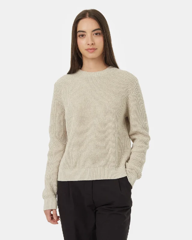 Highline Crew Sweater Turtle Neck Boat Neck Asymmetrical Neck