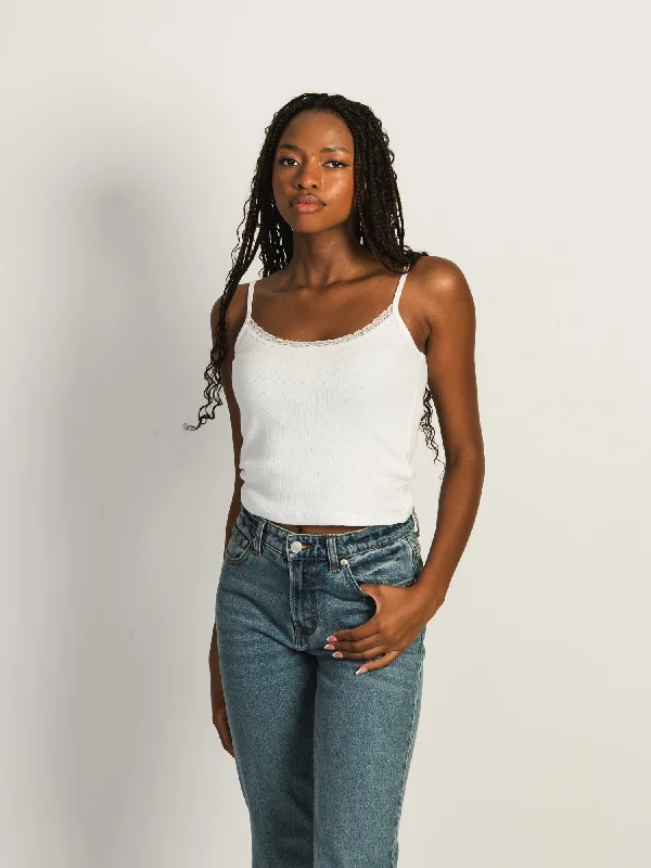 HARLOW MALLORY TANK TOP - OFF WHITE vibrant tank top