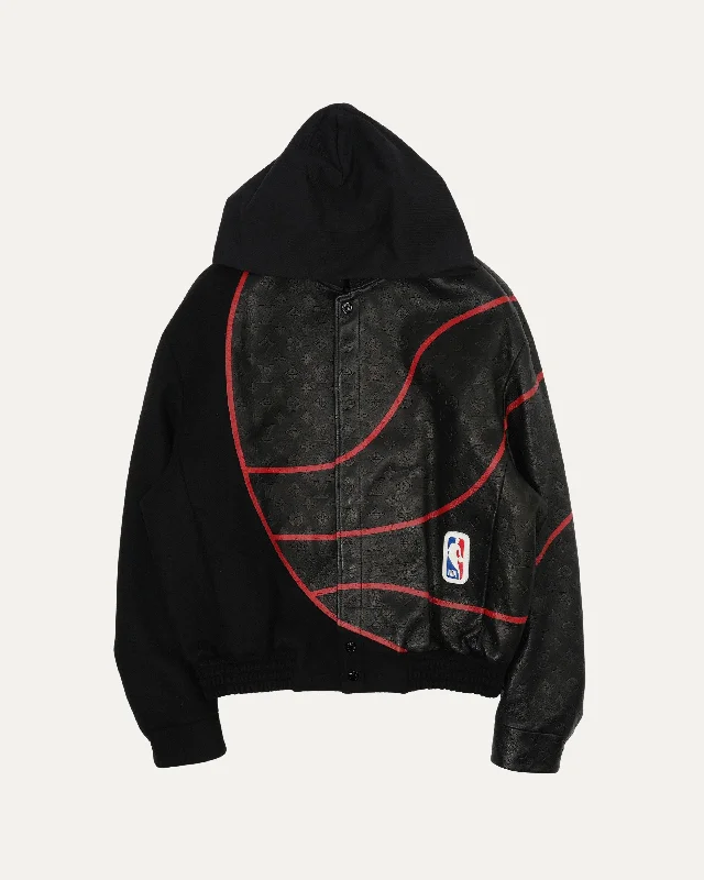 NBA Monogram Obscur Leather Moto Jacket Print Jacket Jacquard Jacket Embroidered Jacket NBA Monogram Obscur Leather Moto Jacket Print Jacket Jacquard Jacket Embroidered Jacket
