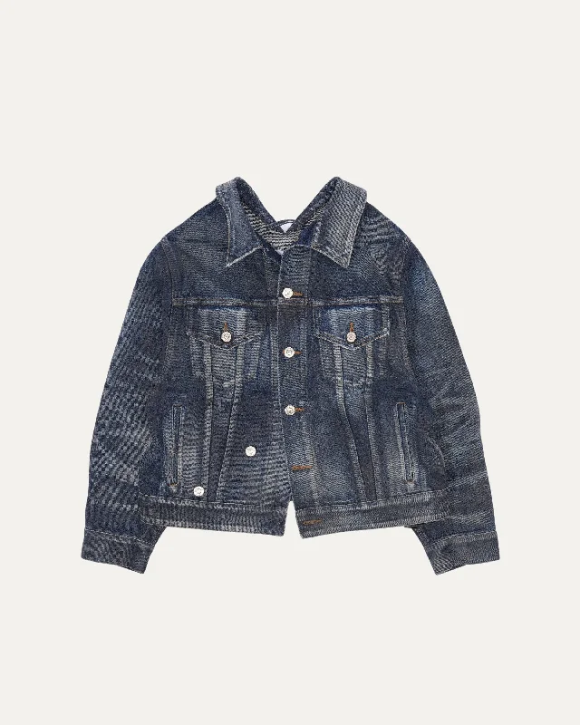 Denim Swing Jacket Herringbone Jacket Houndstooth Jacket Plaid Jacket
